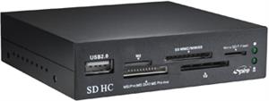Čitač kartica Spire interni 5u1 USB2.0, crni
