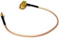 MaxLink MMCX-RSM90, pigtail 25cm RG316 MMCX - RSMA male 90 degree angle