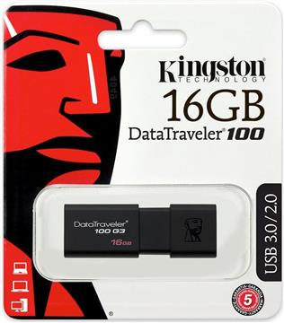 USB memorija 16 GB Kingston DataTraveler 100 G3 USB 3.0, DT100G3/16GB