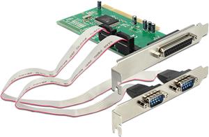 Kontroler PCI, DELOCK, 1x paralelni (IEEE 1284) + 2x serijski port (16C550 UART)