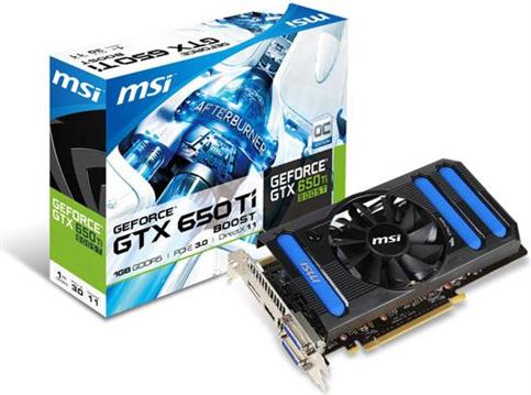 MSI GF GTX650Ti BOOST OC, 1GB DDR5, DX11