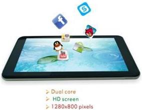 Tablet NaviaTec MD749 - RK3066 7", ARM Cortex-A9 1.2GHz, Quad-core ARM Mali 400 MP, Android 4.1.1., DDRIII 1GB, 8GB flash