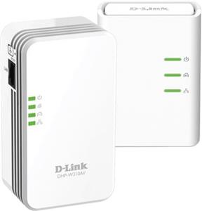 Powerline adapter D-LINK DHP-W311AV, mreža putem postojećih električnih instalacija + Wireless N Extender, LAN + WiFi, starter kit