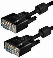 NaviaTec VGA-236 VGA Sub D plug 15pin to VGA Sub D plug 15 pin 2X priključni kabel sa feritom 3,0m Crna Boja, Naviatec Article Nr. 236