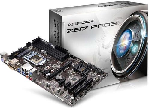 Matična ploča ASROCK Z87 Pro3, Intel Z87, DDR3, zvuk, G-LAN, S-ATA, RAID, PCI-E 3.0, USB 3.0, D-SUB, DVI, HDMI, ATX, s. 1150