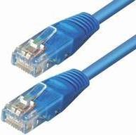 Kabel mrežni UTP, Cat. 5e, 0,5m, CCA, 26AWG, Savitljivi, Plavi