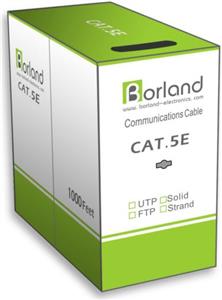 Kabel mrežni UTP, Cat. 5e, 305m, CCA, 24AWG, Savitljivi, Sivi