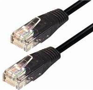 Kabel mrežni UTP, Cat. 5e, 30m, CCA, 26AWG, Savitljivi, Crni