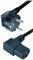Transmedia N5-2WWL, Power Cable Schuko plug - angled IEC 320