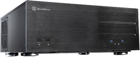 Chassis SILVERSTONE Grandia GD08B Desktop, ATX, 8 slots, 2xUSB3.0, Audio Line-In, Audio Line-Out, Aluminium/Steel 0.8 mm, PSU optional, Black