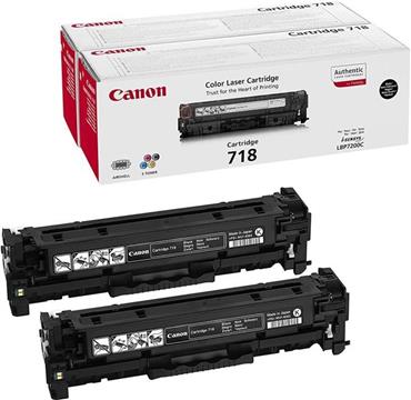 Canon toner CRG-718Bk, crni - 2 komada