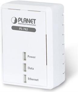 Planet PL-702-KIT-EU, (Twin pack Two PL-702 Devices included) 500Mbps Nano HomePlug AV Wall-Mount Power Line to Fast Ethernet 100Base-TX Bridge (EU Type)