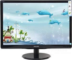 Monitor 19" Philips 193V5LSB2/10 (18.5") 16:9 (1366×768) LED TFT, 5ms, 200cd/m2, D-Sub, crni