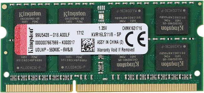 Memorija za prijenosno računalo Kingston 8 GB SO-DIMM DDR3 1600 MHz, KVR16LS11/8