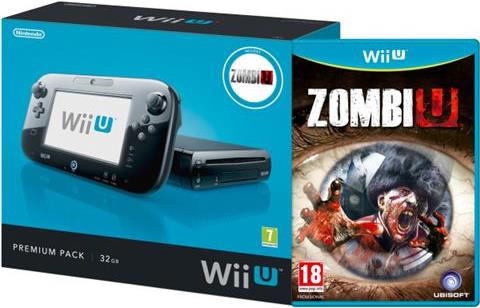 GAM Nintendo Wii U black konzola_Premium pack + Zombiu