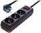 Transmedia NV 5 S, 3-way power strip with Switch, illuminate