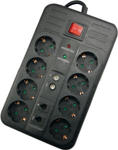 NaviaTec MS009 Multimedia Surge Protector 8 Outlets