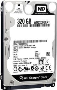 HDD WD Black™ 320GB, SATA 2,5", WD3200BEKX