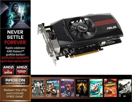Grafička kartica Asus HD7770-DCT-1GD5 + AMD Radeon Bronze Reward