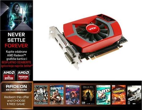 Grafička kartica VTX3D HD7770 1GB DDR5 +AMD Radeon Bronze Reward