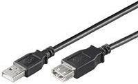 USB kabel 2m, NaviaTec USB-219, AM - AF, Crni