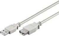 USB kabel 5m, NaviaTec USB-222, AM -AF, bež