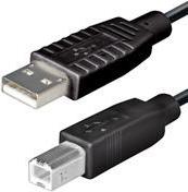 USB kabel 3m, NaviaTec USB-227, AM -BM, crni