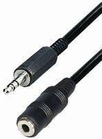 NaviaTec AUDIO-264, Connecting Cable, 3,5 mm stereo plug (f) to 3,5 mm stereo jack (m), 3m, stereo, shielded