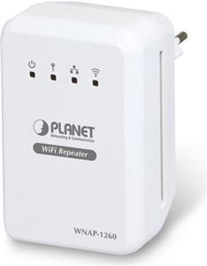 Planet WNAP-1260, 300Mbps 802.11n Wall Plug Universal WiFi Repeater Travel Router