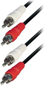 Transmedia A 3-10, RCA Kabel 2x RCA-plug na 2x RCA-plug 10,0 m stereo zaštičen standardni