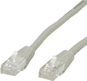 Kabel mrežni UTP, Cat. 6, 5m, CCA, 24AWG, Savitljivi, Sivi