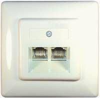 Transmedia TD 8-88 U, flush mounting sockets, 2x Western 8 8-socket for 2 separate lines