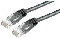Kabel mrežni UTP, Cat. 6, 10m, CCA, 24AWG, Savitljivi, Crni