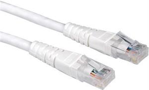 Kabel mrežni UTP, Cat. 6, 2m, CCA, 24AWG, Savitljivi, Bijeli