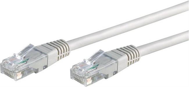 Kabel mrežni UTP, Cat. 6, 2m, CCA, 24AWG, Savitljivi, Bijeli