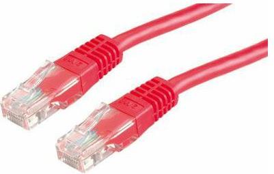Kabel mrežni UTP, Cat. 6, 1m, CCA, 24AWG, Savitljivi, Crveni