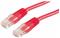 Kabel mrežni UTP, Cat. 6, 1m, CCA, 24AWG, Savitljivi, Crveni