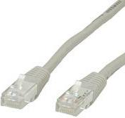Kabel mrežni UTP, Cat. 6, 0,5m, CCA, 24AWG, Savitljivi, Sivi