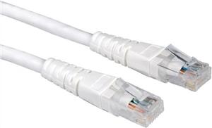 Kabel mrežni UTP, Cat. 6, 1m, CCA, 24AWG, Savitljivi, Bijeli