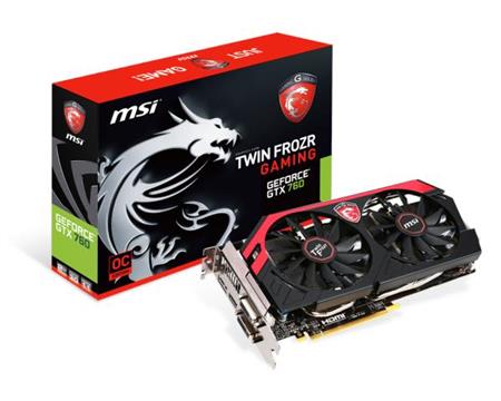 Grafička kartica MSI GF GTX760 OC TF, 2GB DDR5