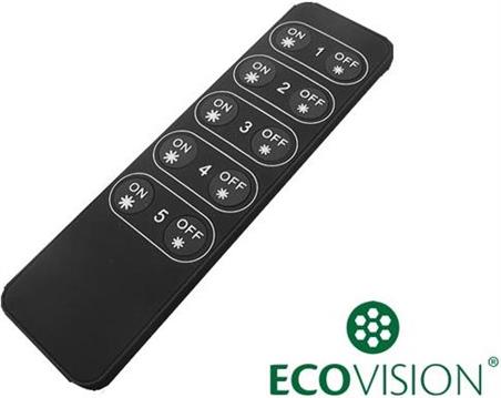 EcoVision LED RF daljinski upravljač za prigušivanje traka, 5 zona