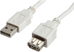 USB kabel 3m, Roline A-A (M/F), 3.0m, bež - S3113