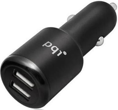 Auto punjač PQI, sa 12 / 24 V (auto utičnica) na 2x 5V (USB), kompatibilan sa Apple uređajima
