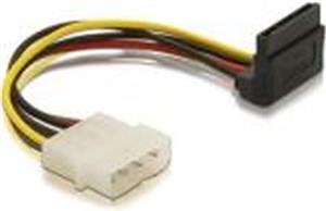 Kabel DELOCK, 4-pin Molex (M) na 15-pin SATA (M) pod 90°, naponski, interni