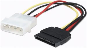 Kabel DELOCK, 4-pin Molex (M) na 15-pin SATA (M), naponski, interni