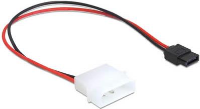 Kabel DELOCK, 4-pin Molex (Ž) na 6-pin SATA (M), naponski, interni