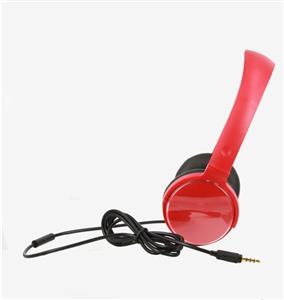 MS FEVER slušalice s mikrofonom, crvene