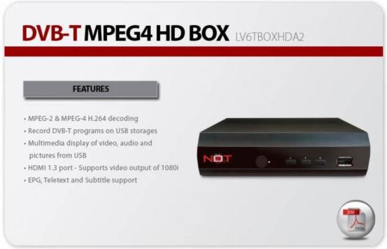 LifeView NOTLV6TBOXHDA2, DVB-T MPEG4 HD Box