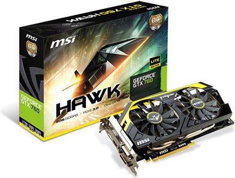 Grafička kartica MSI GF GTX760 HAWK LE, 2GB DDR5