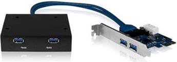Kontroler ICY BOX IB-AC614, 2x USB 3.0 + 2x USB 3.0 front panel 3.5''